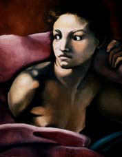 Eve watches the Creation of Adam, Oil, 22x24