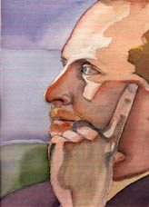 head study - watercolor